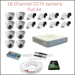 16 Channel 720p CCTV Camera Hikvision Full Kit