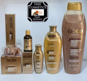 Pure White Gold Set of 6; Lotion,Serum,Soap,Oil,Tube and Gel