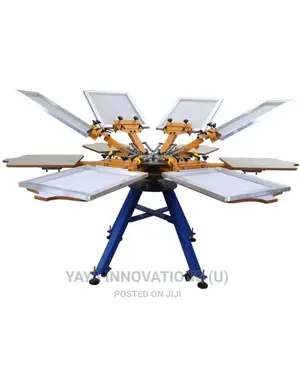 Screen Printing Machine 6 Color 6 Station T-Shirt Printer
