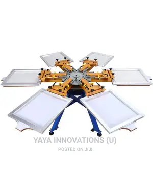 6 Color 6 Table Screen Printer