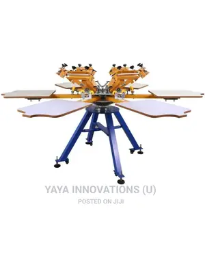 6 Multiple Colors Screen Printing Machine Printer With Stand