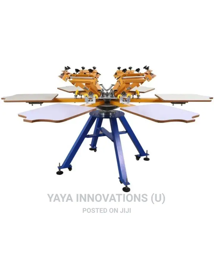 6 Multiple Colors Screen Printing Machine Printer With Stand