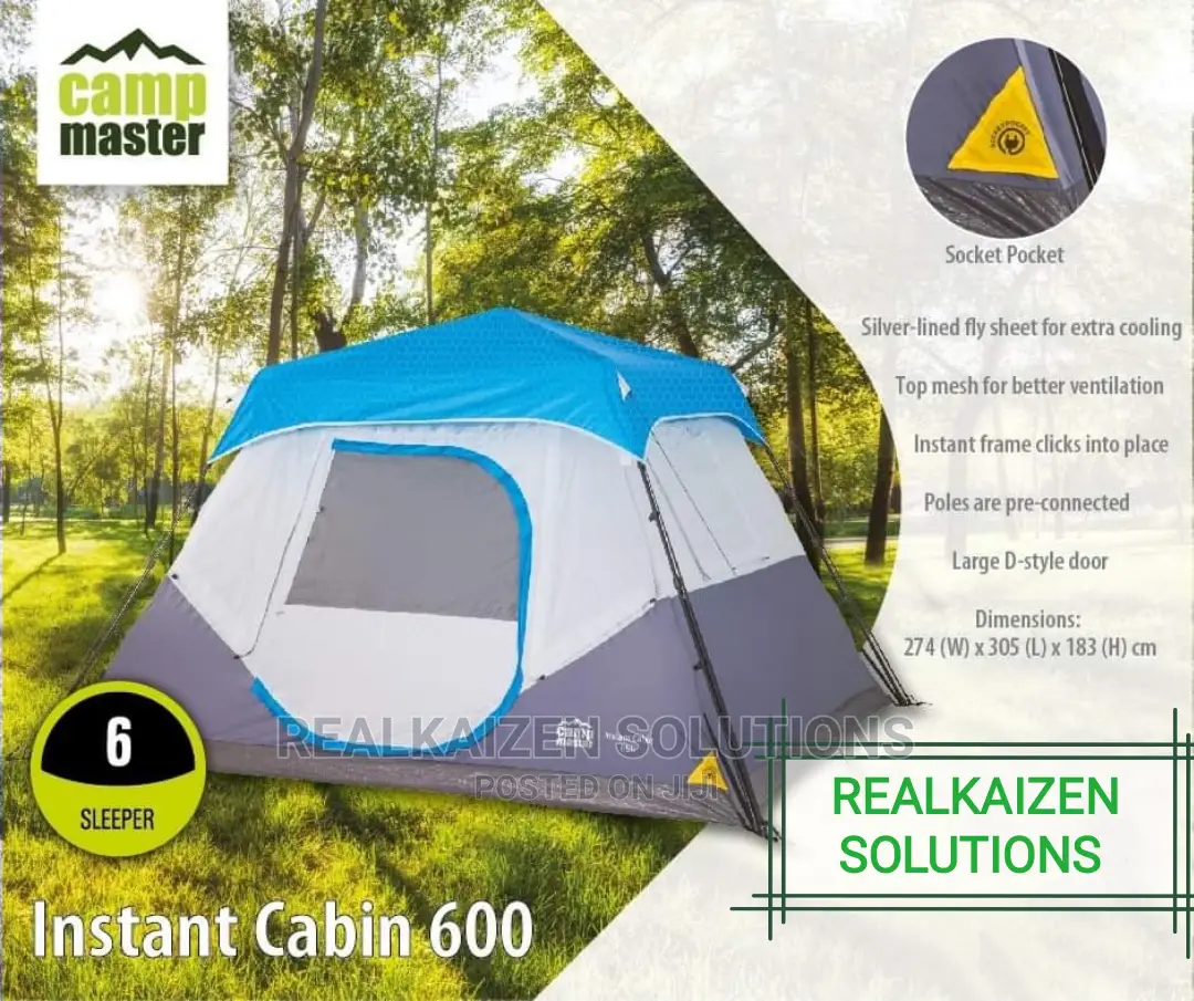 Campmaster INSTANT CABIN 600 6 Sleeper Tent