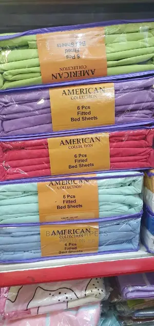 6 Pcs Fitted Bed Sheets