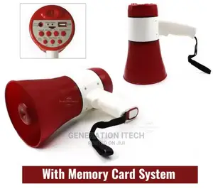 Megaphone -Recheable With Usb and Memory Card Slot