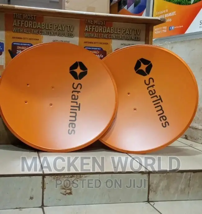 Startimes Full KIT Dish+Decoder+Remote+Banana Pins
