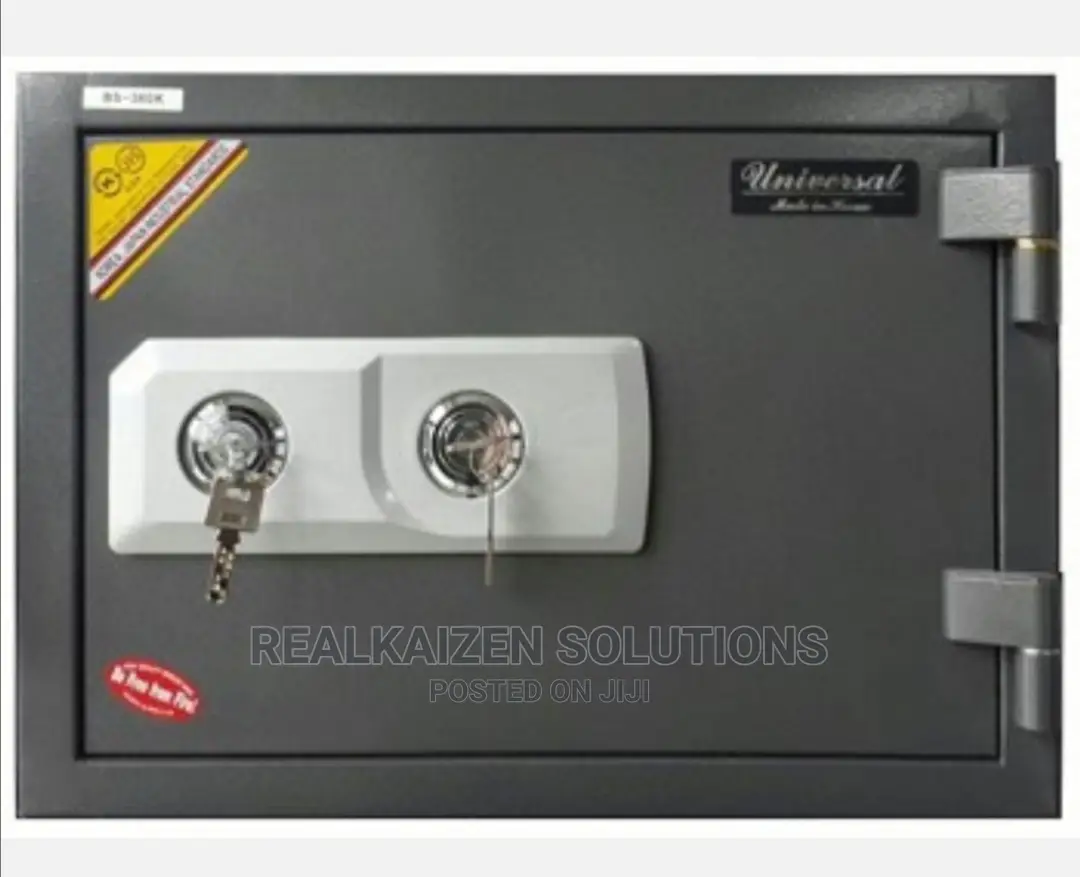 Korea Universal Refractory Fire Proof 2 Lock Vault Safe Box
