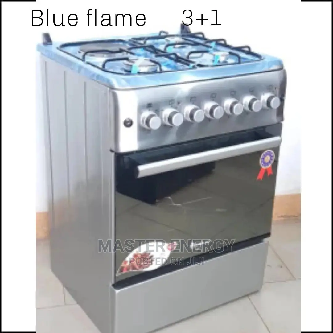 Blue Flame 3+1 Gas Cooker With Electric Oven and Timer
