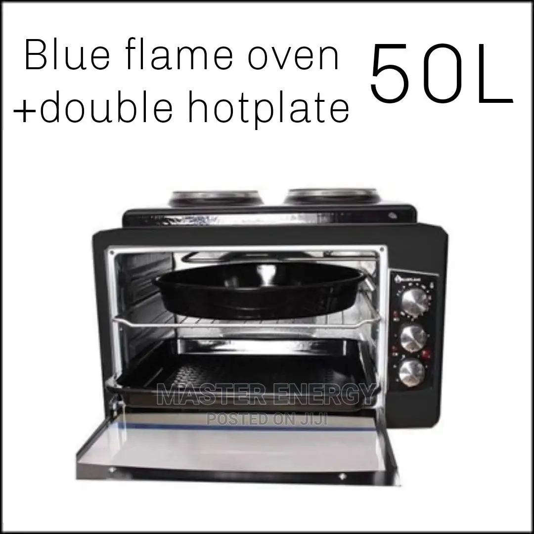 50L Blue Flame Oven With Double Hotplates