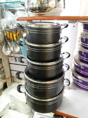 5 Pieces Non Stick Tornado Cooking and Serving Pans