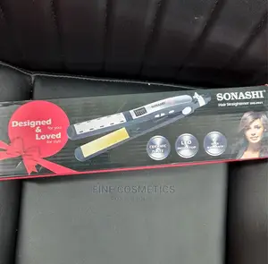 SONASH 2021 Yellow Ceramic Hair Straightener + LED INDICATOR
