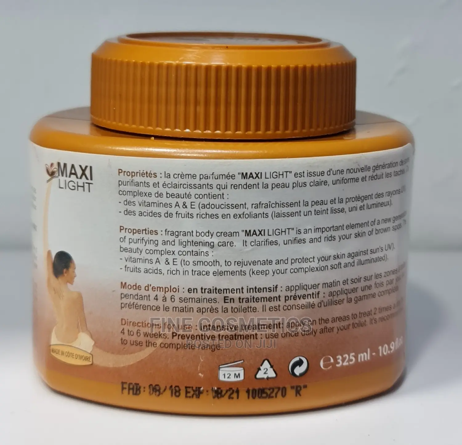 Maxi Light Purifying Body Creme 18.9 Oz