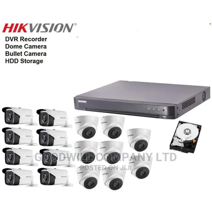 Hik Vision CCTV Camera 16 Channel 1080P Full Kit