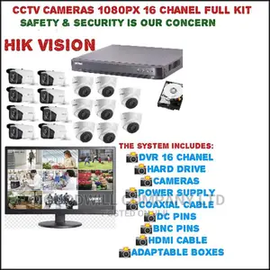 Hik Vision CCTV Camera 16 Channel 1080P Full Kit