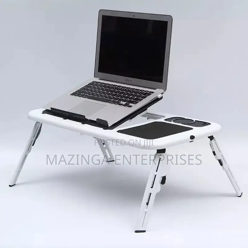 Potable E-laptop Table Stand (With Foldable USB Cooling Bed)