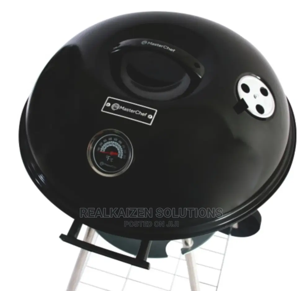 Masterchef Portable Kettle Charcoal Grill Braai 43cm