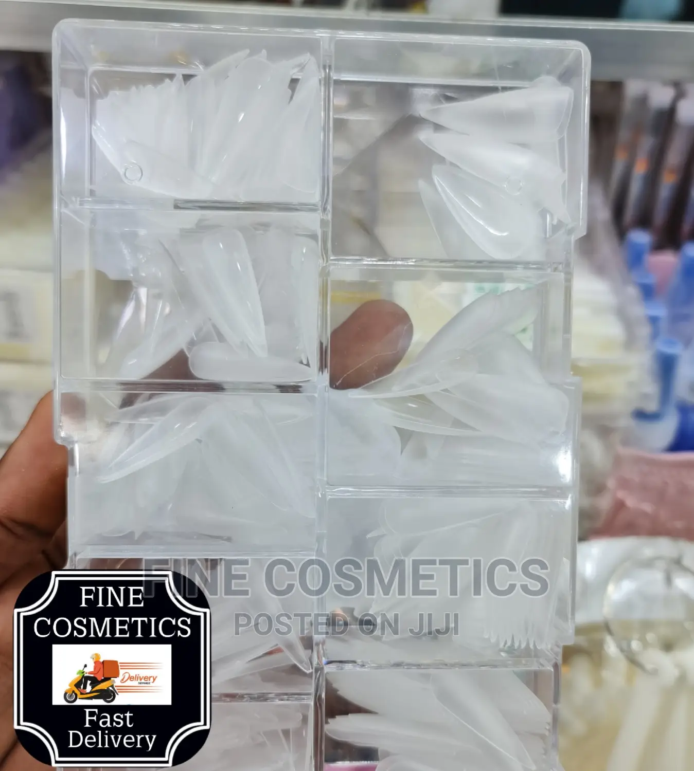 500pcs Clear Long Coffin Nails Full Cover Press on Nails