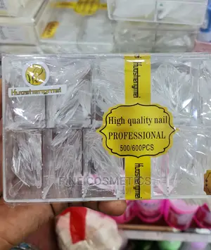 500pcs Clear Long Coffin Nails Full Cover Press on Nails