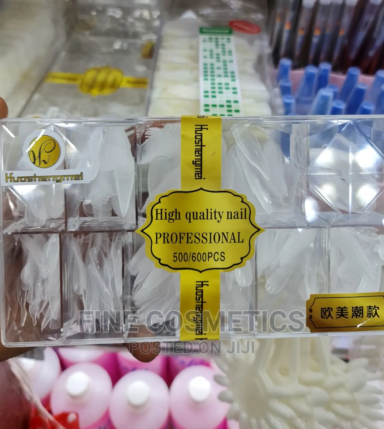 500pcs Clear Long Coffin Nails Full Cover Press on Nails
