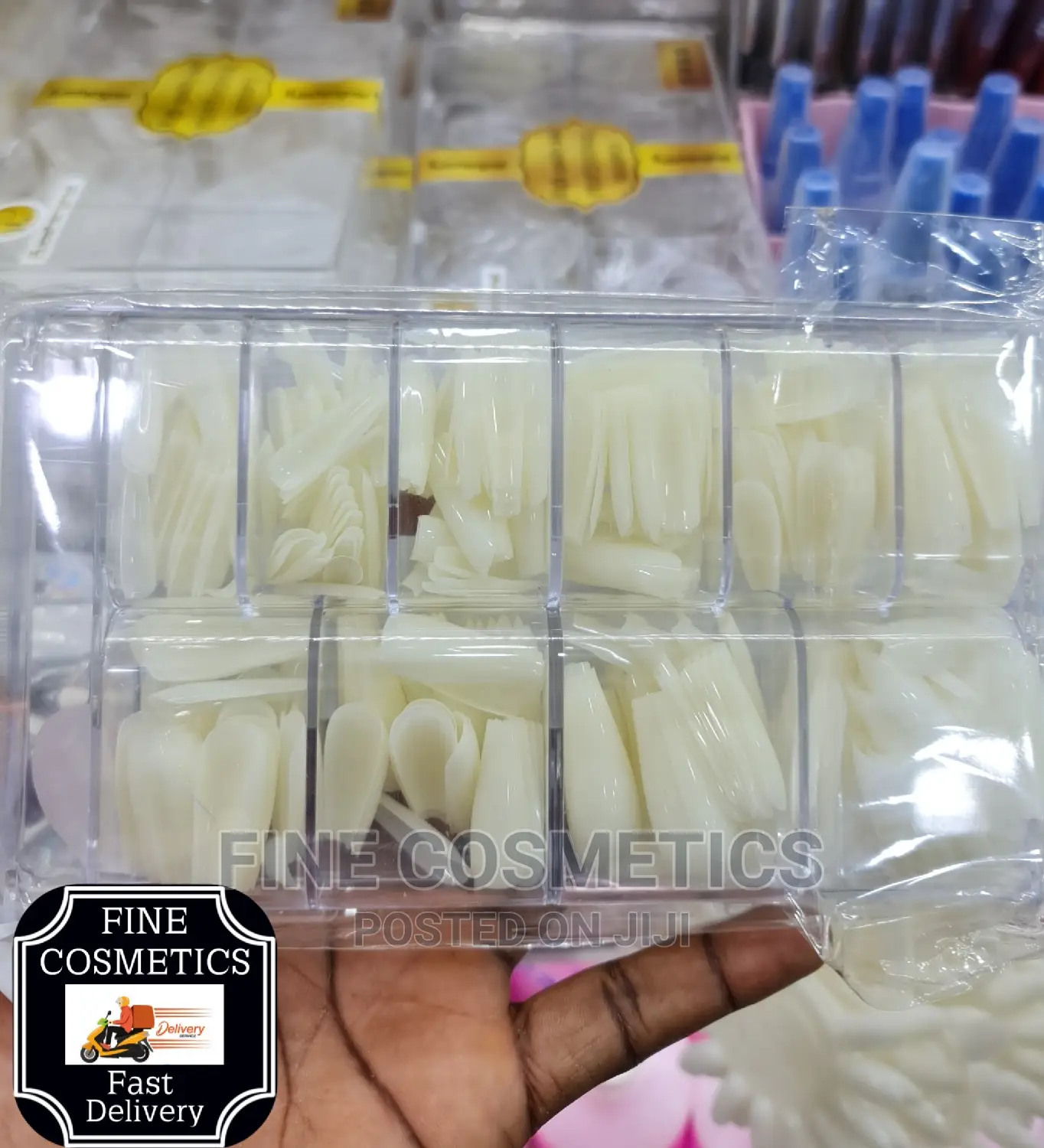 500pcs Clear Long Coffin Nails Full Cover Press on Nails