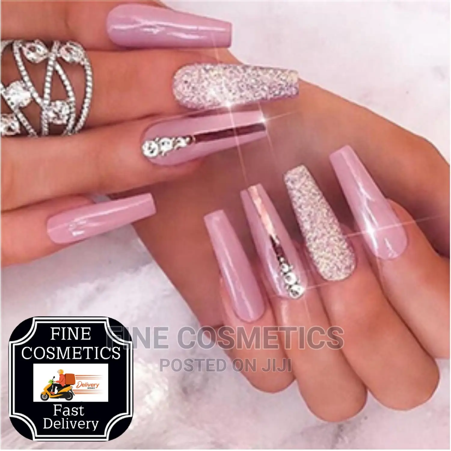 500pcs Clear Long Coffin Nails Full Cover Press on Nails