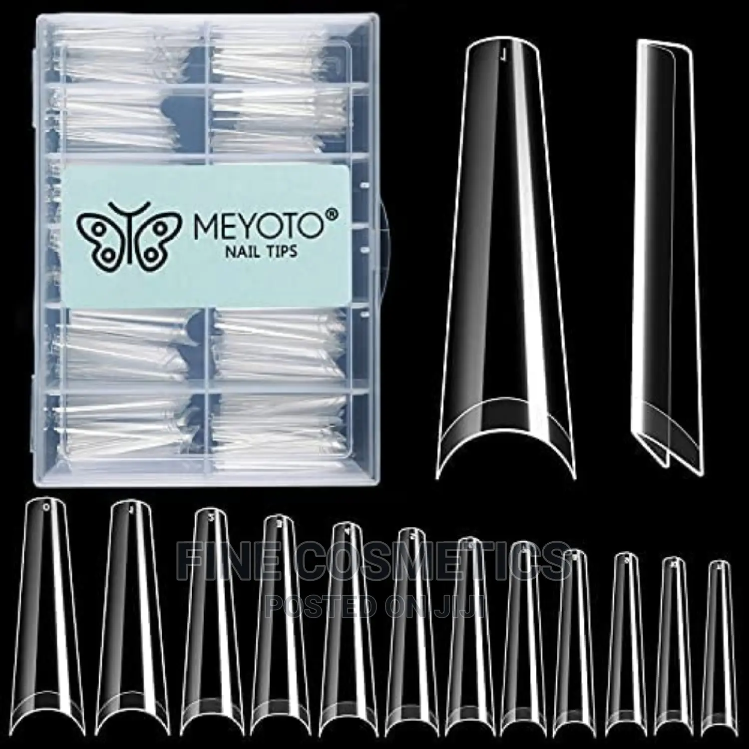 500pcs Clear Long Coffin Nails Full Cover Press on Nails