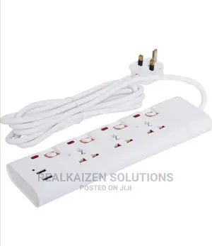 Geepas 3way Extension Heavy Duty Socket With 2 USB 3250W