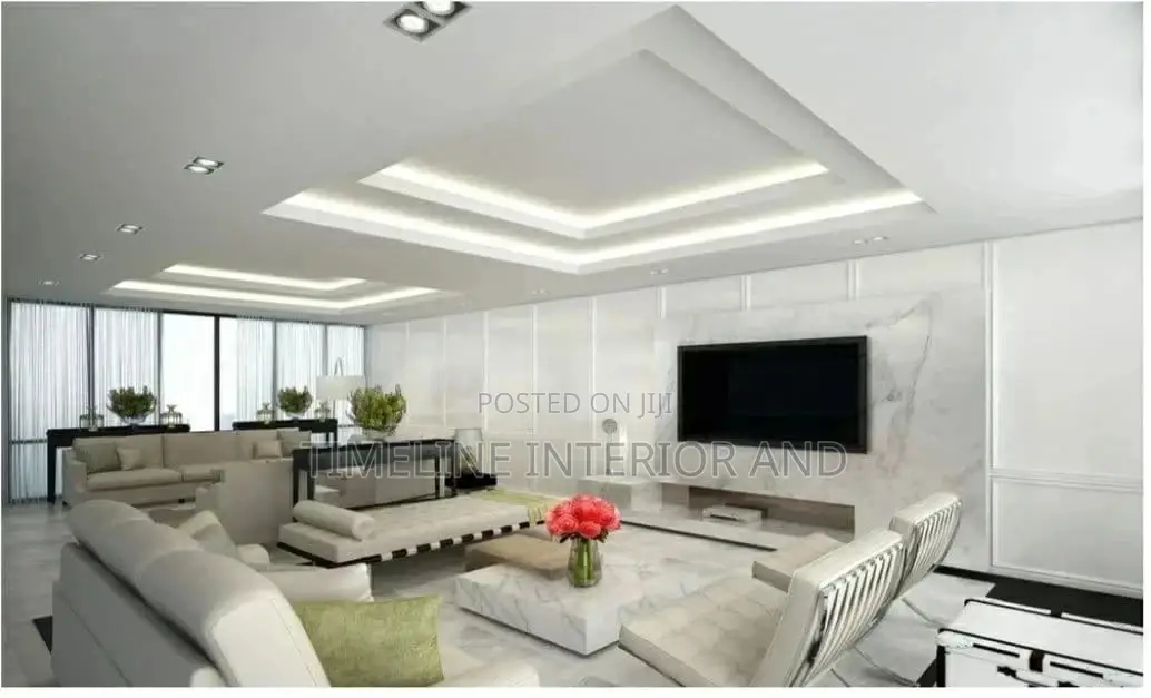 Gypsum Ceiling IN LIVINGROOM