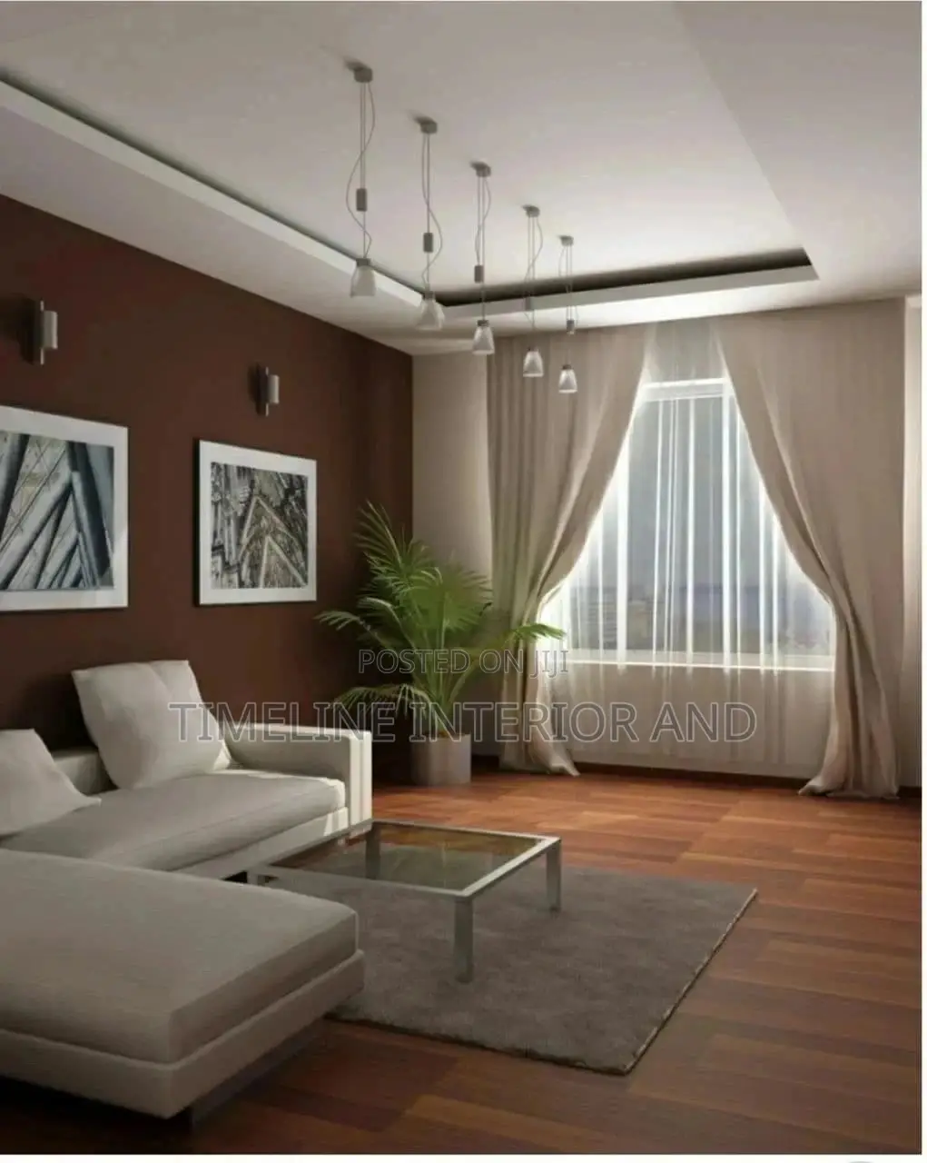 Gypsum Ceiling IN LIVINGROOM
