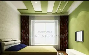 Gypsum Tv Units, Gypsum Ceiling and Painting.