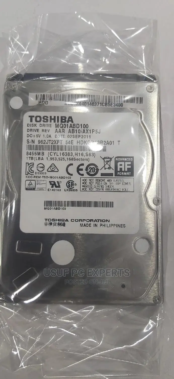1tb Internal Hard Drive 100% Health for Laptop