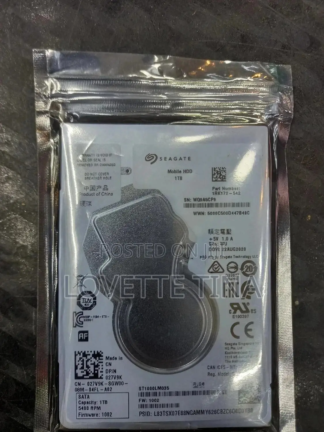 1 Terabyte Laptop Hard Disk