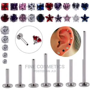 1pair New Hot Selling Earring Stud Internal Threaded Barbell