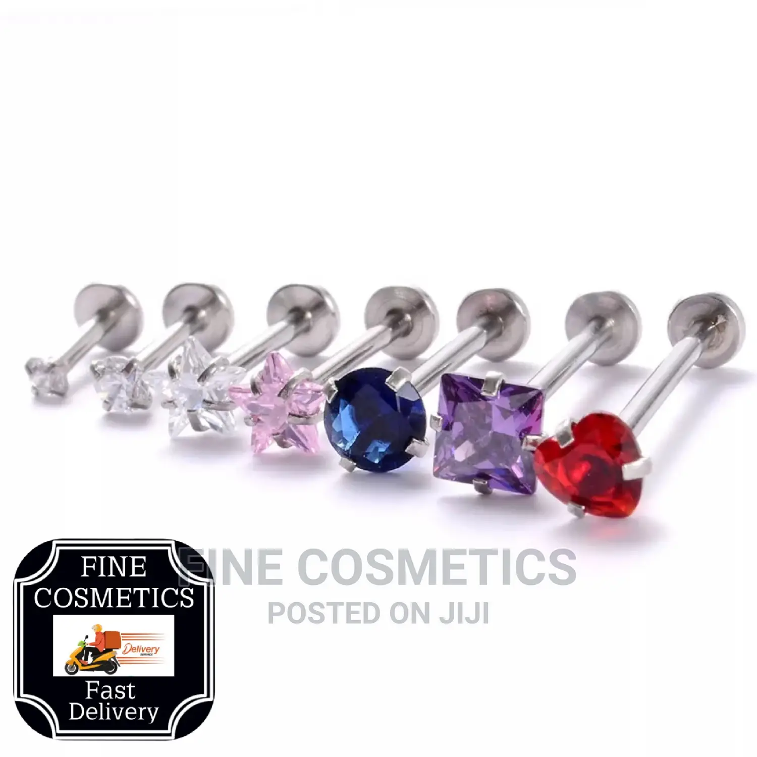 1pair New Hot Selling Earring Stud Internal Threaded Barbell