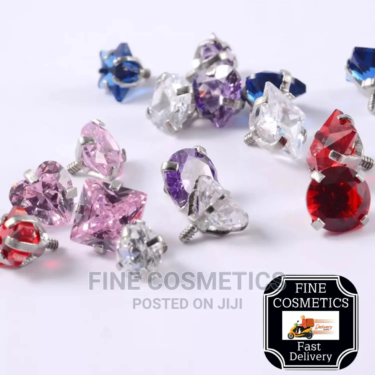 1pair New Hot Selling Earring Stud Internal Threaded Barbell