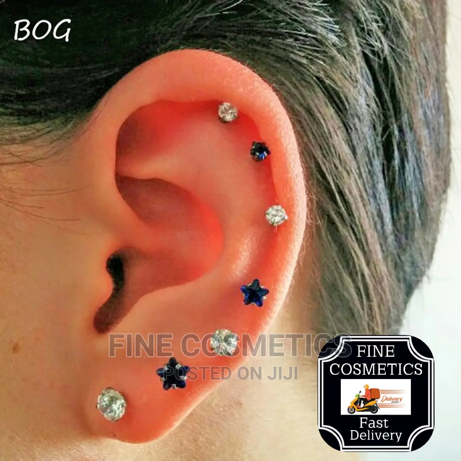 1pair New Hot Selling Earring Stud Internal Threaded Barbell