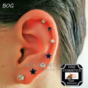 1pair New Hot Selling Earring Stud Internal Threaded Barbell
