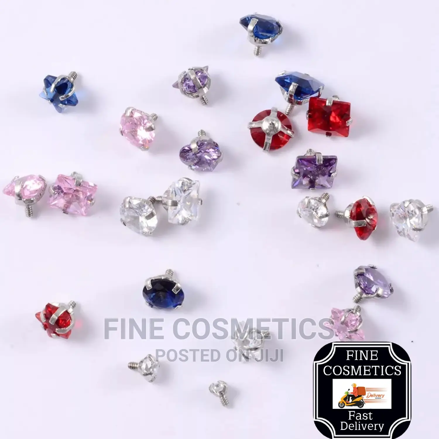 1pair New Hot Selling Earring Stud Internal Threaded Barbell