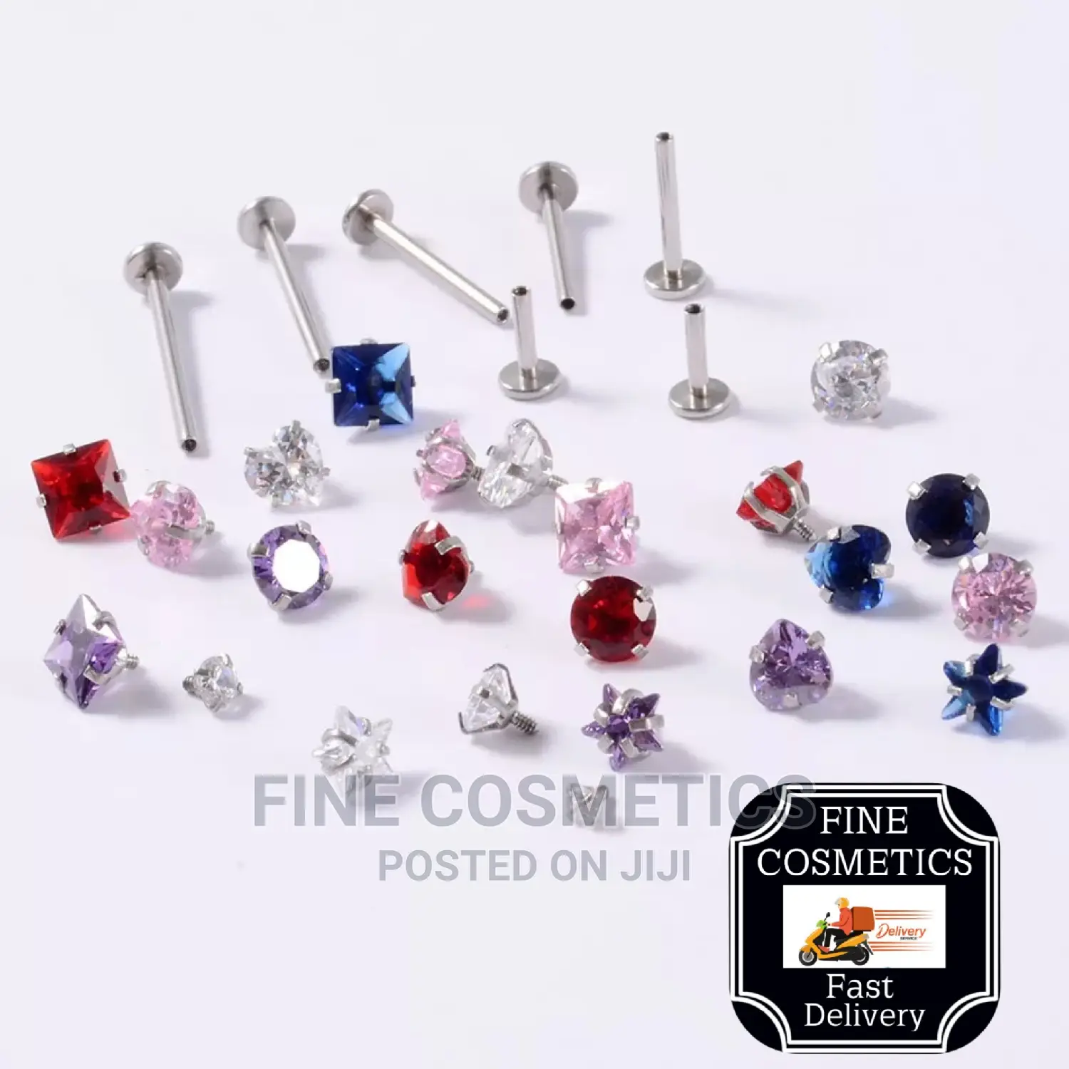 1pair New Hot Selling Earring Stud Internal Threaded Barbell