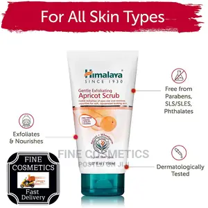 HIMALAYA Gentle Exfoliating Apricot Scrub to Remove DEADCELL