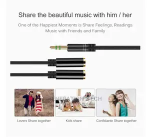 3.5 Mm Headphone Jack Splitter -aux Audio Jack Splitter.