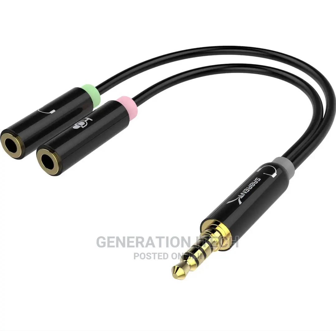 3.5mm Jack to Headphone and Microphone Y Splitter