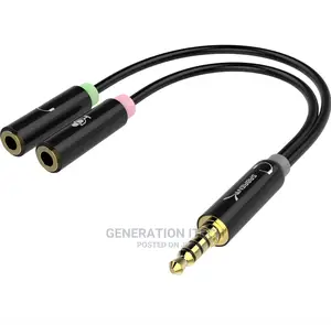 3.5mm Jack to Headphone and Microphone Y Splitter