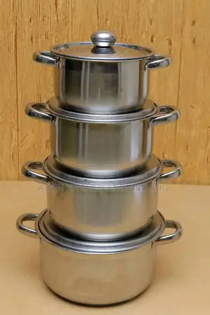 Stainless Steel Cooking Saucepans, {A Set of 4pcs}