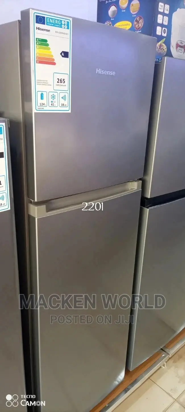 220L Hisense Double Door Fridge New on Promotion