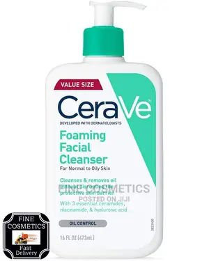 Cerave Foaming Facial Cleanser Daily Face Wash for Oily Skin