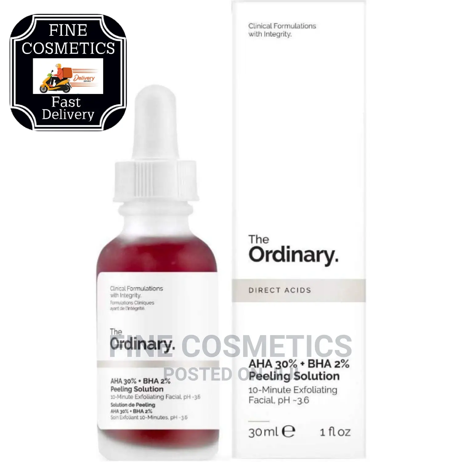 1pc the Ordinary Serum, Peeling Solution 30ml