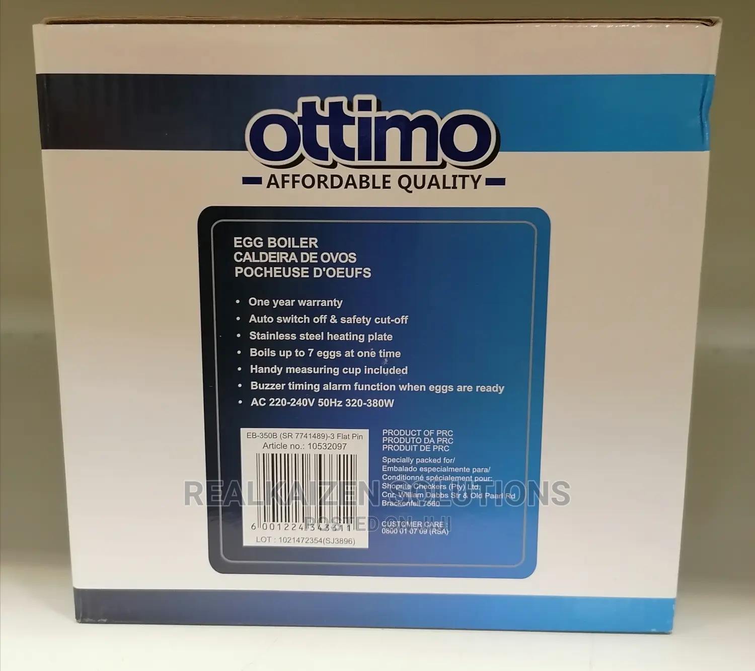 Ottimo Black Egg Boiler