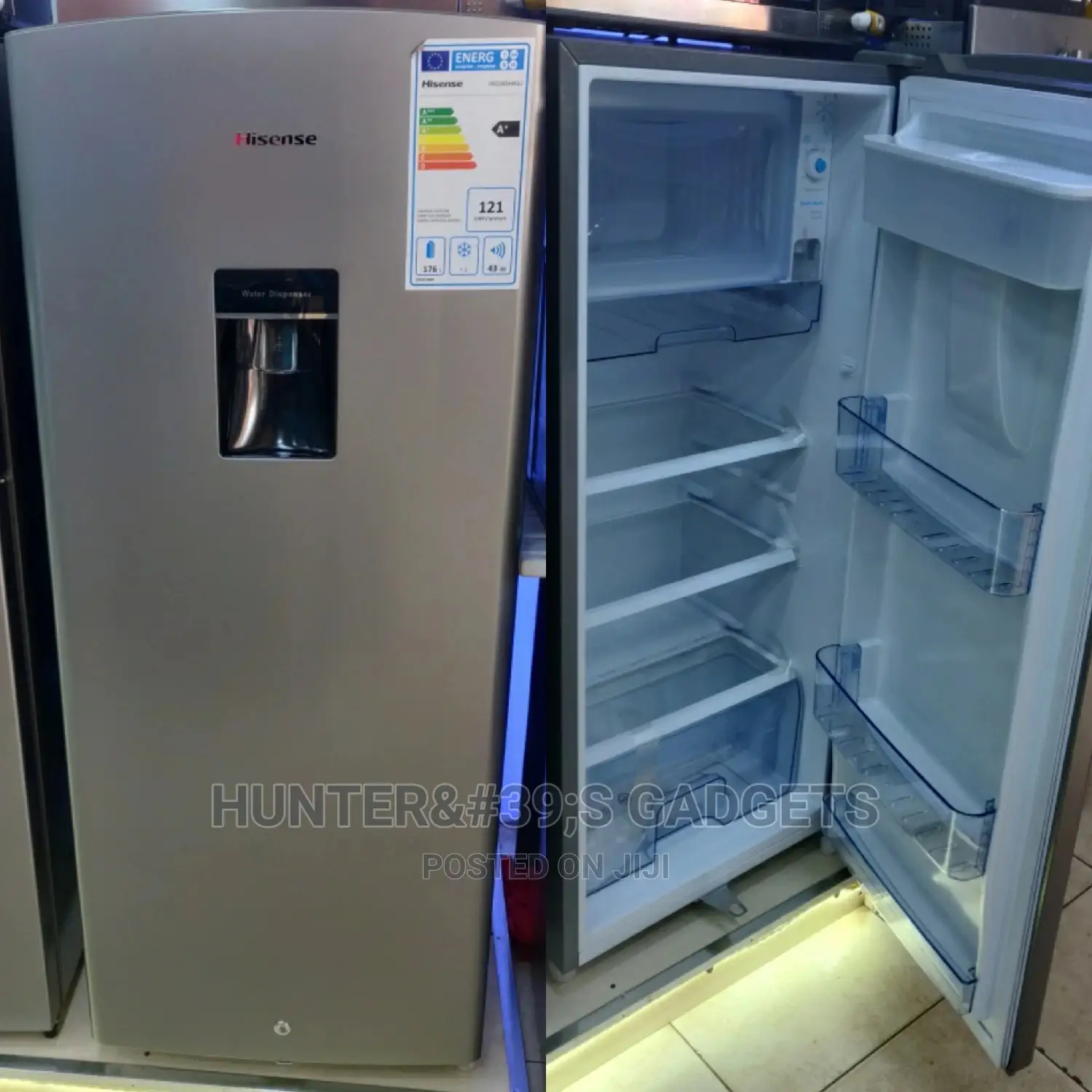 Hisense Fridge 229 Liters With Water Dispenser,Model 2021