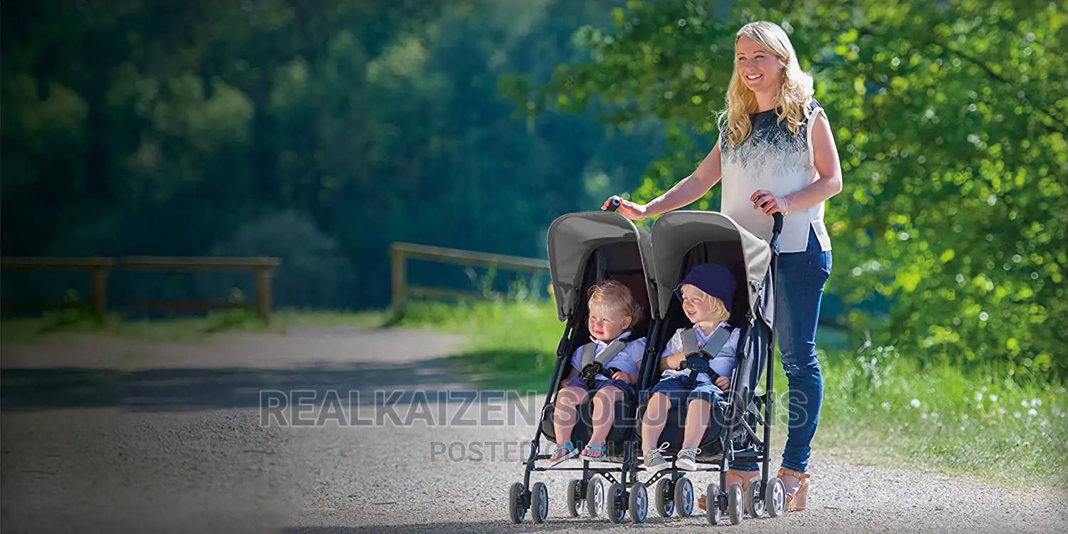 Original Hauck Twin Turbo Duo Stroller Caviar Stone 36kg